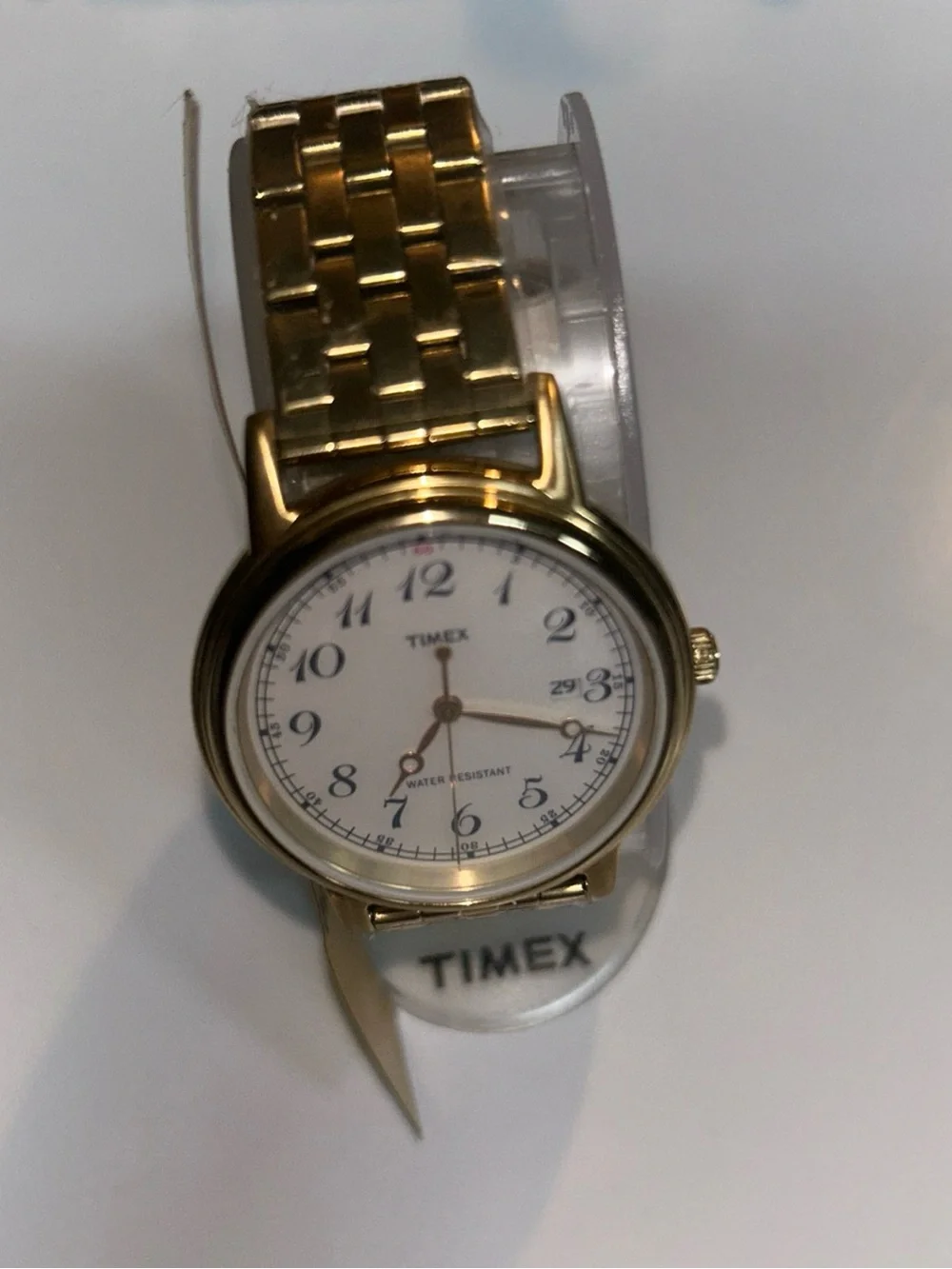 Timex Gold and White Classic Round Bracelet